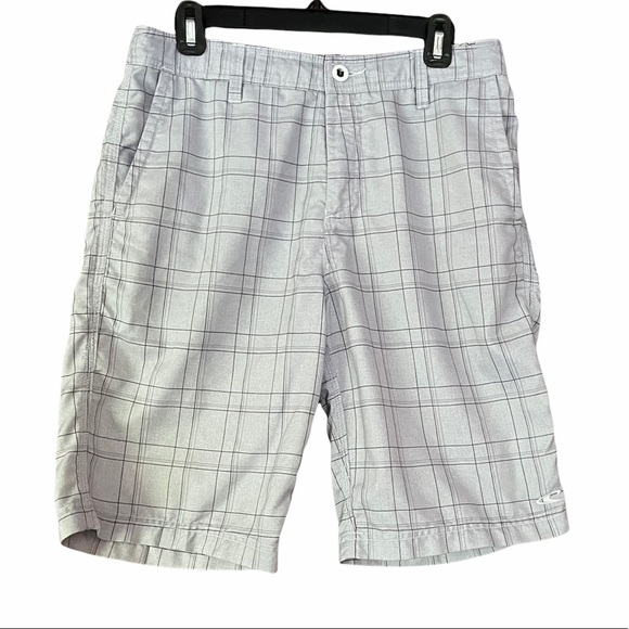 O'Neill Gray Plaid Hybrid Shorts Size 30 - Picture 1 of 7